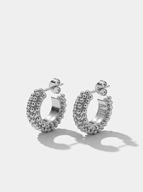 Furiosa Champagne Steel Hoop Earrings SE-CHAMPAGNE-S