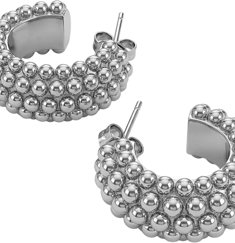 Furiosa Champagne Steel Hoop Earrings SE-CHAMPAGNE-S