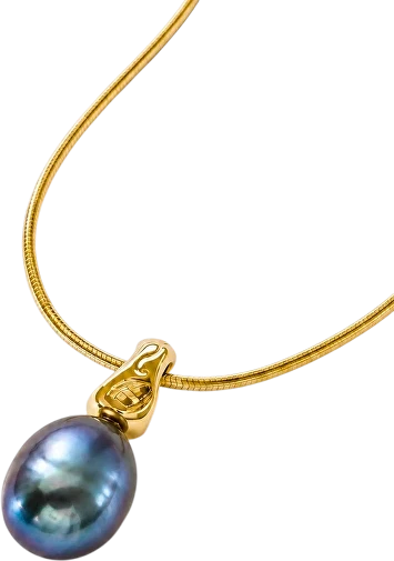Furiosa Dirty Pearl Genuine Pearl Necklace SN-DIRTYPEARLNOIR-G