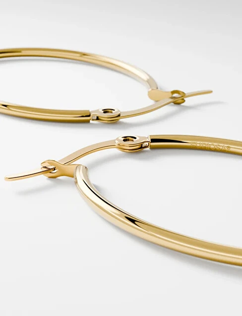 Furiosa Elegant auksinis-plated Loop Hoop SE-LOOPHOOP-G