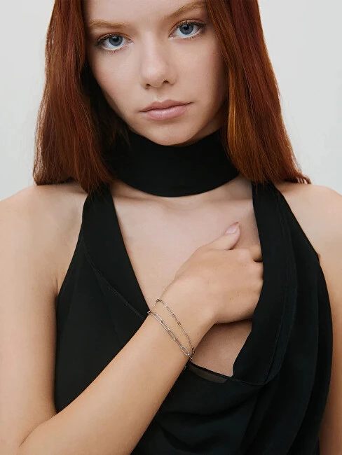 Furiosa Elegant steel bracelet Paperclip Vibe SB-VIBEB-S