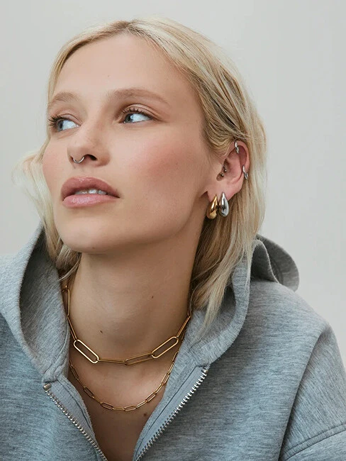 Furiosa Elegant Teardrop Steel Earrings SE-CLAWEARING-S