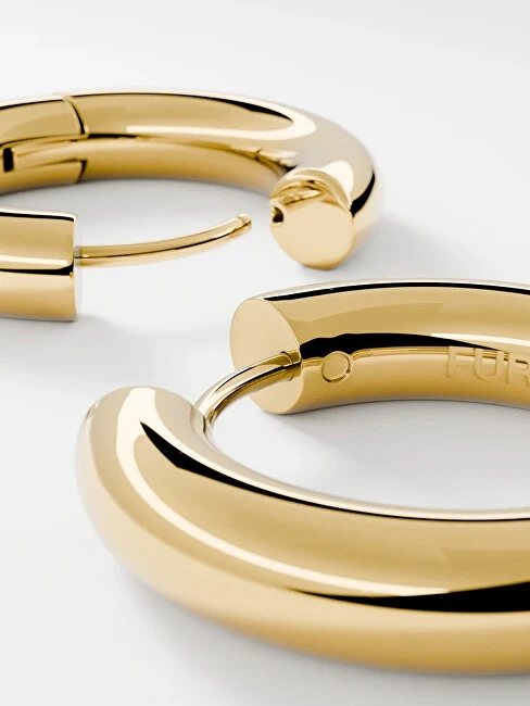 Furiosa Gold-plated Chubby Hoop SE-CCHUBBYH-G