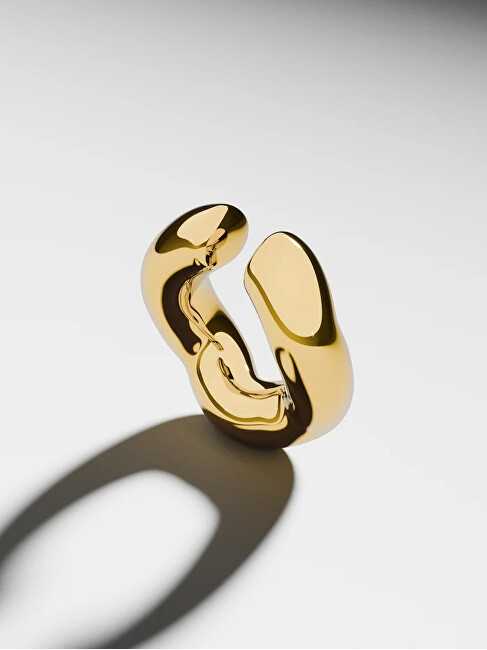 Furiosa Gold-plated single earring Bubbly Cuff SE-BUBBLY-G