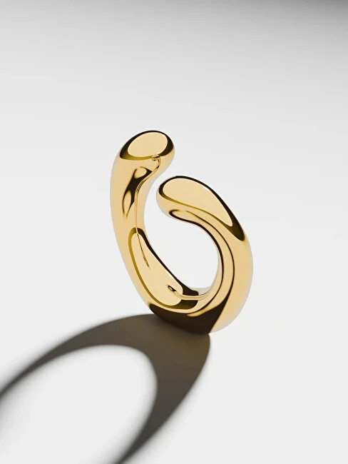 Furiosa Gold-plated single earring Mini Hove Cuff SE-HOVE-S