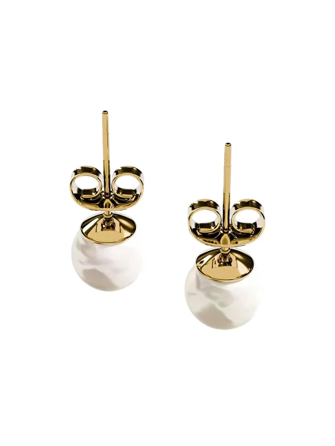 Furiosa Gold-plated stud earrings Pearl Dot SE-PEARLDOT-G