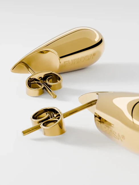 Furiosa Gold-plated Teardrop Little Drip earrings SE-LITTLEDRIP-G