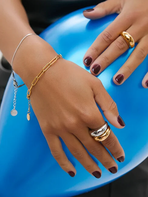 Furiosa Matching auksinis-plated Paperclip Vibe bracelet SB-VIBEB-G