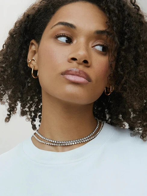 Furiosa Oval auksinis-plated earrings Leah SE-LEAHEAR-G