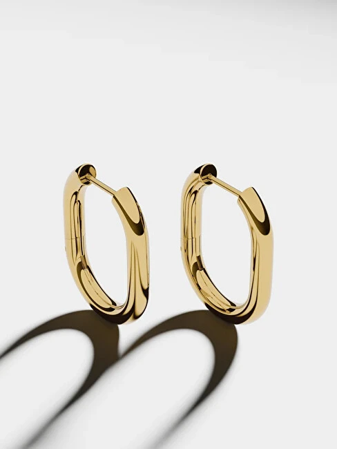 Furiosa Oval auksinis-plated earrings Leah SE-LEAHEAR-G