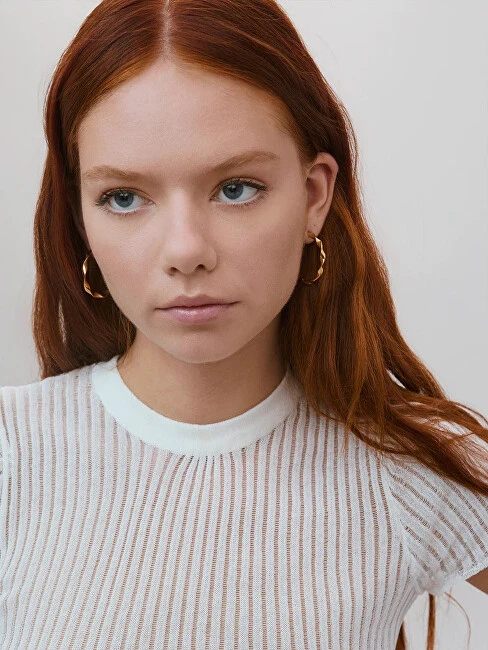 Furiosa Waves auksinis-plated earrings SE-WAVES-G