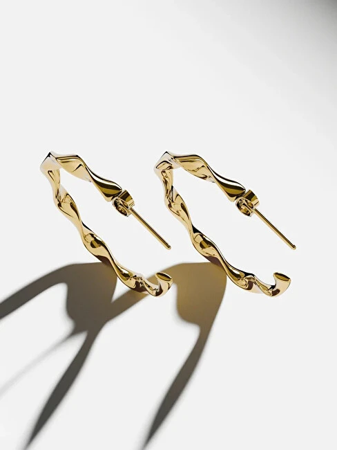 Furiosa Waves auksinis-plated earrings SE-WAVES-G