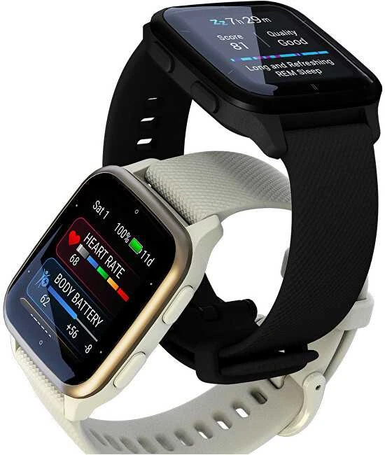 Išmanusis laikrodis Garmin Venu® Sq 2 Skalūnų spalvos aliuminio apvadas su šešėlio pilkos spalvos korpusu ir silikoniniu dirželiu