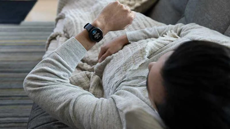 Išmanusis laikrodis Garmin vívoactive® 5, Skalūnų spalvos aliuminio apvadas su juodu korpusu ir silikoniniu dirželiu