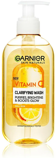 Garnier Skin Naturals Vitamin C Gaivinantis Wash Cleansing Gel moterims, 200 ml