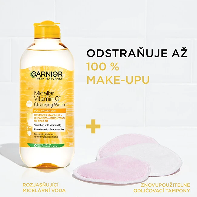 Garnier Skin Naturals Vitamin C Micellar Cleansing Vanduo Micellar Vanduo moterims, 400 ml