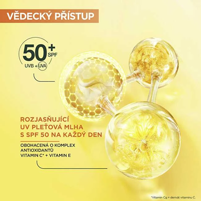 „Garnier“ vitamino C skaistinantis makiažą UV dulksna veido kremas nuo saulės