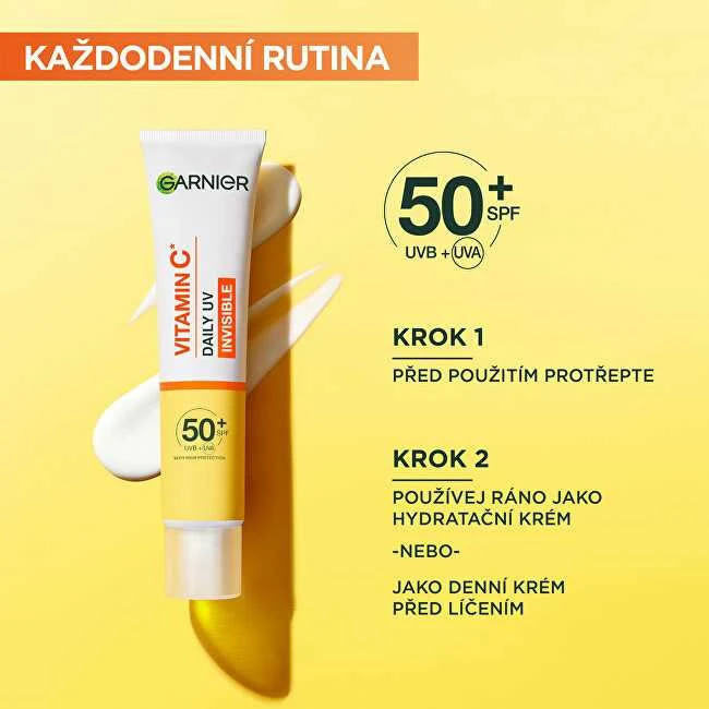 Garnier Skin Naturals vitamino C dieninis kremas su nematomu UV spinduliuote