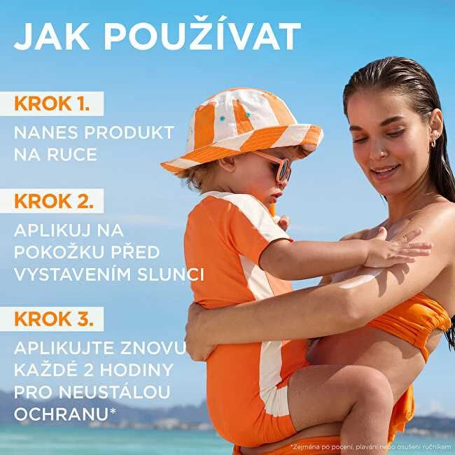 Garnier Vaikiškas apsauginis purškiklis jautriai odai SPF 50+ Ambre Solaire (apsauginis purškiklis) 150 ml