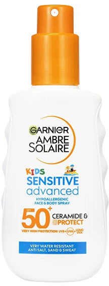Garnier Vaikams apsauginis purškiklis jautriai odai SPF 50+ Ambre Solaire (Apsauginis purškiklis) 150 ml