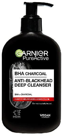 „Garnier Pure Active Charcoal Cleansing Gel“ valomasis gelis Unisex, 250 ml