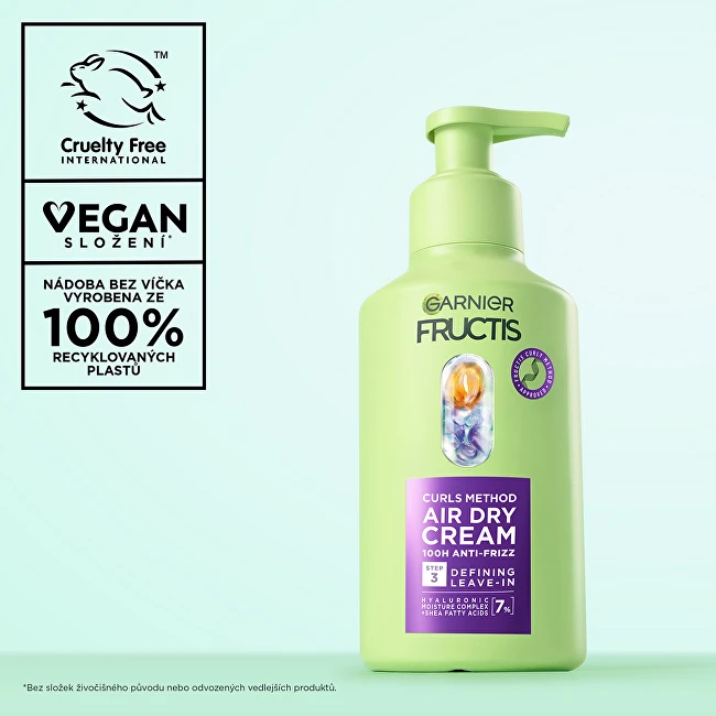 Garnier Fructis Curls Method Air Dry kremas plaukams, 260 ml