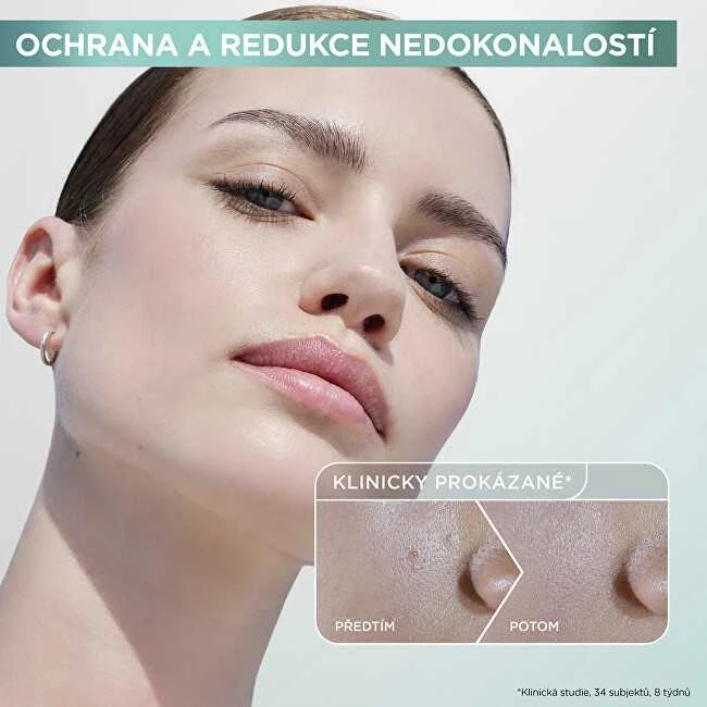 Garnier Grynas aktyvus BHA + niacinamidas Dieninis UV odos defektų šalinantis fluidas Kreminis