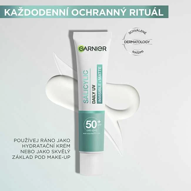 Garnier Grynas aktyvus BHA + niacinamidas Dieninis UV odos defektų šalinantis fluidas Kreminis