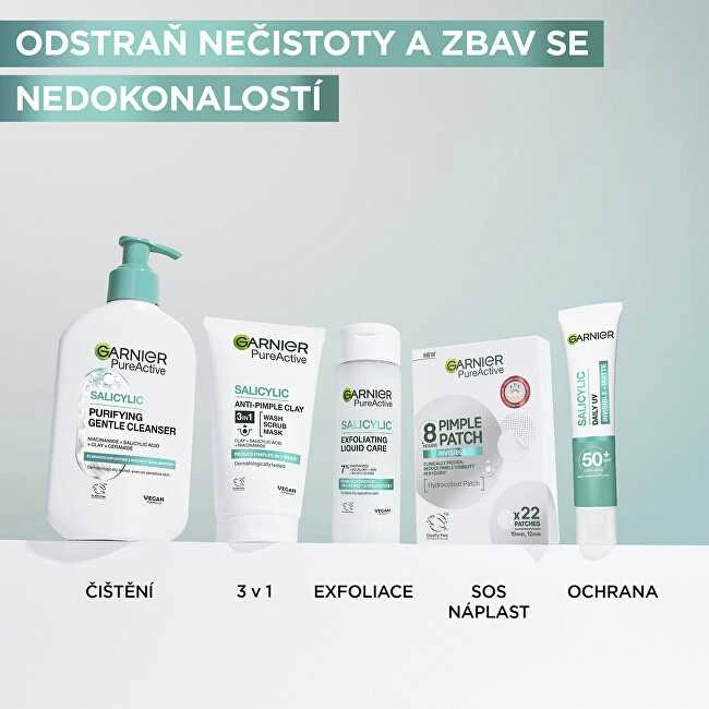 Garnier Grynas aktyvus BHA + niacinamidas Dieninis UV odos defektų šalinantis fluidas Kreminis