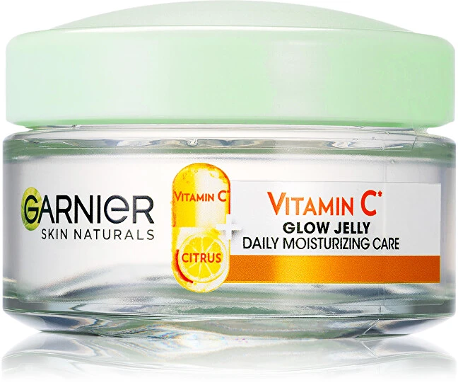 Garnier Skin Naturals Vitamin C Glow Jelly Daily Moisturizing Care veido gelis moterims, 50 ml