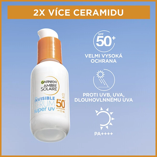 Garnier Ambre Solaire Super UV Invisible Serum Face Sun Care unisex, 30 ml