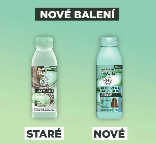 Garnier Fructis Hair Food Aloe Vera Hydrating Šampūnas Šampūnas moterims, 350 ml