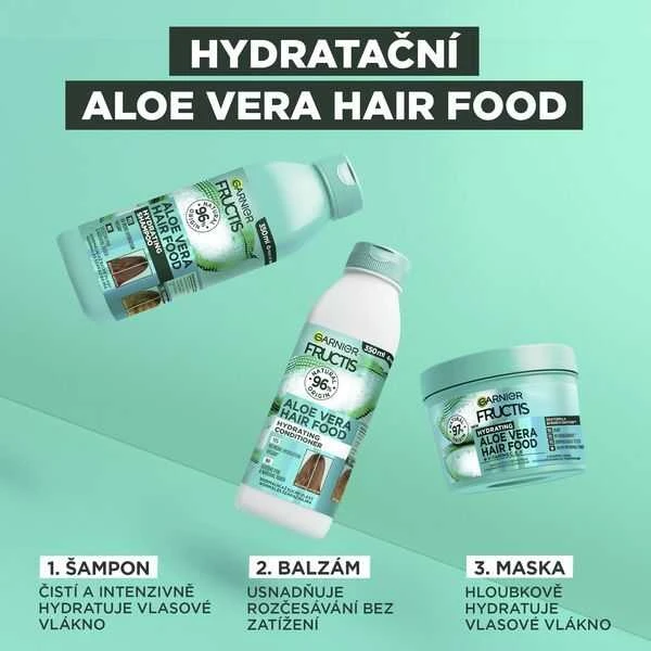 Garnier Fructis Hair Food Aloe Vera Hydrating Šampūnas Šampūnas moterims, 350 ml