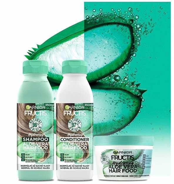 Garnier Fructis Hair Food Aloe Vera Hydrating Šampūnas Šampūnas moterims, 350 ml