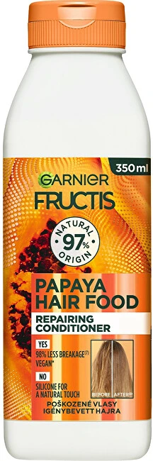 Garnier Fructis Hair Food Papaya Repairing Kondicionierius Kondicionierius moterims, 350 ml