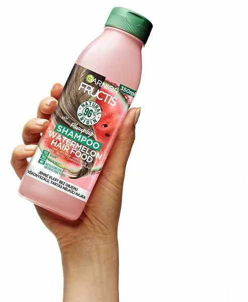 Garnier Fructis Hair Food Watermelon Plumping Šampūnas Šampūnas moterims, 350 ml
