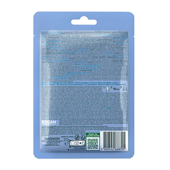 Garnier Hyaluron Glass Skin Jelly Sheet Mask 27 g