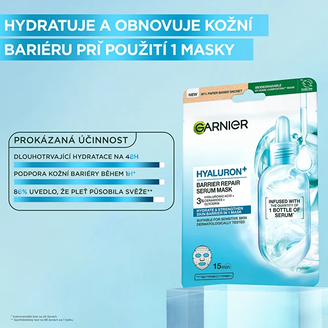 Garnier Hyaluron+ Barrier Repair Serum Mask