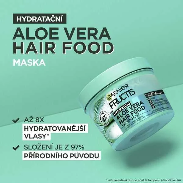 Garnier Fructis Hair Food Aloe Vera Hydrating Mask plaukų kaukė