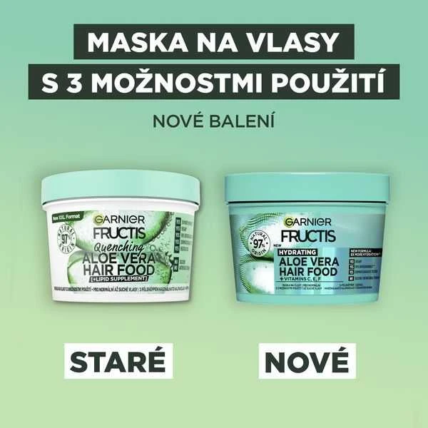 Garnier Fructis Hair Food Aloe Vera Hydrating Mask plaukų kaukė