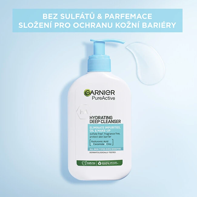 Garnier Pure Active Hydrating Deep Valiklis valomasis gelis unisex, 250 ml