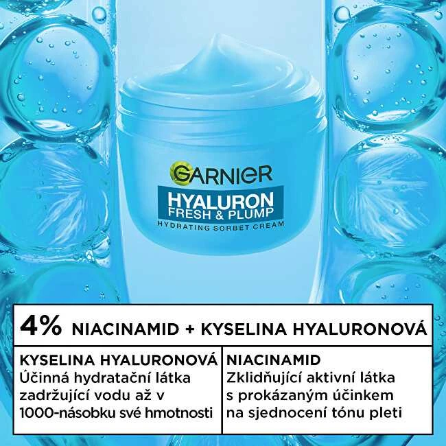 Garnier Hydrating cream Hyaluron Fresh & Plump Sorbet Kreminis 80 ml