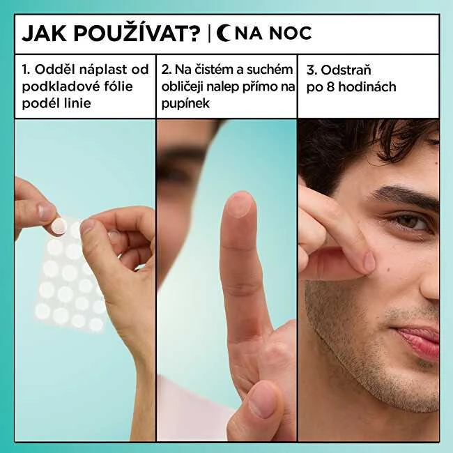 Garnier hidrokoloidiniai pleistrai nuo spuogų, 8 val., itin veiksmingas, 22 vnt.