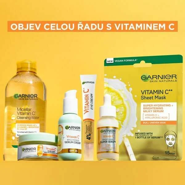 Garnier Skin Naturals Vitamin C Brightening Serum Kreminis Skin Serum moterims, 50 ml