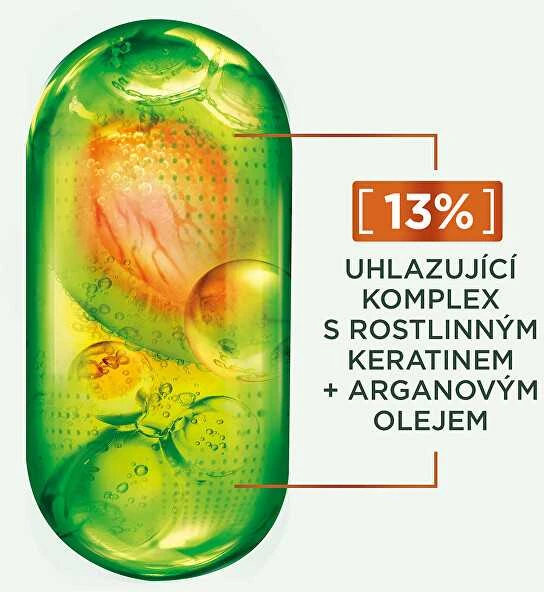 Garnier Kaukė sausiems ir besiveliantiems plaukams Fructis Keratin Sleek (Kaukė) 370 ml