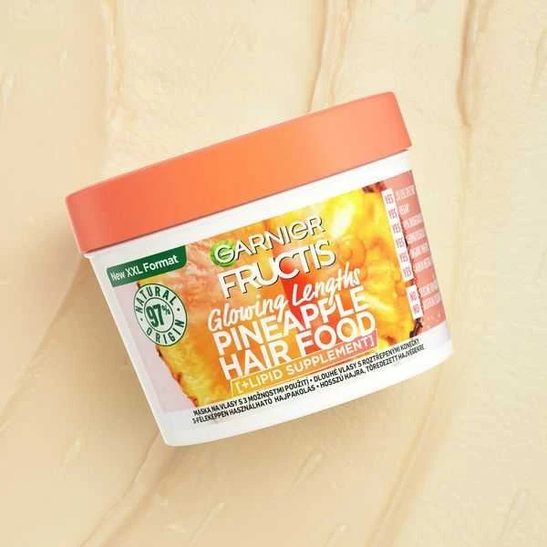 Garnier Fructis Hair Food Pineapple Glowing Lengths Mask plaukų kaukė
