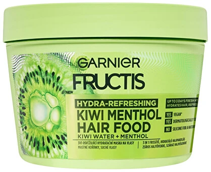 Garnier drėkinamoji plaukų kaukė su kiviais 3in1 Hair Food 400 ml