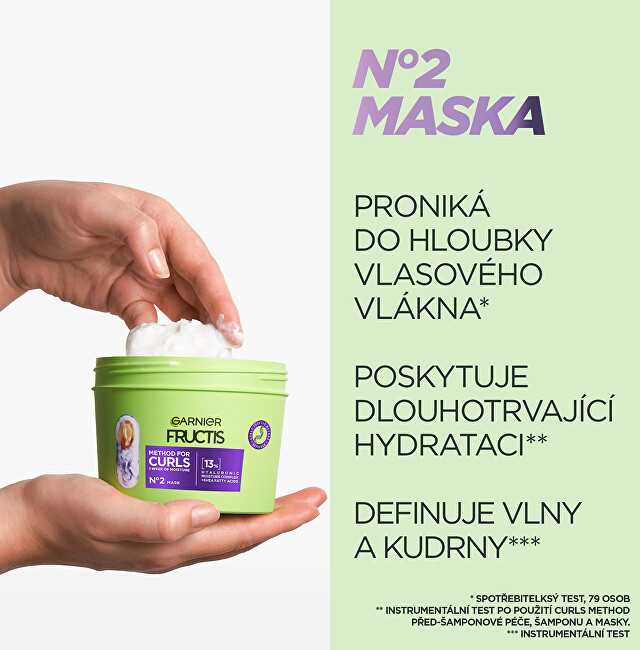Garnier „Fructis Method For Curls“ plaukų kaukė
