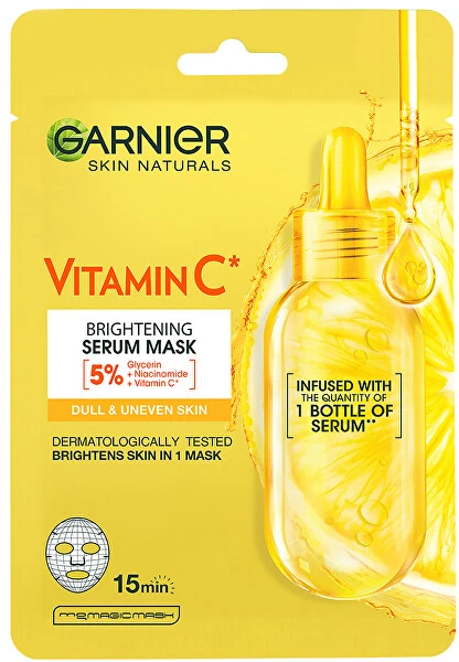 Garnier Skin Naturals Vitamin C Sheet Mask Face Mask moterims, 1 pc