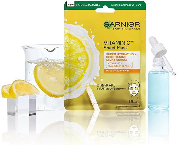 Garnier Skin Naturals Vitamin C Sheet Mask Face Mask moterims, 1 pc